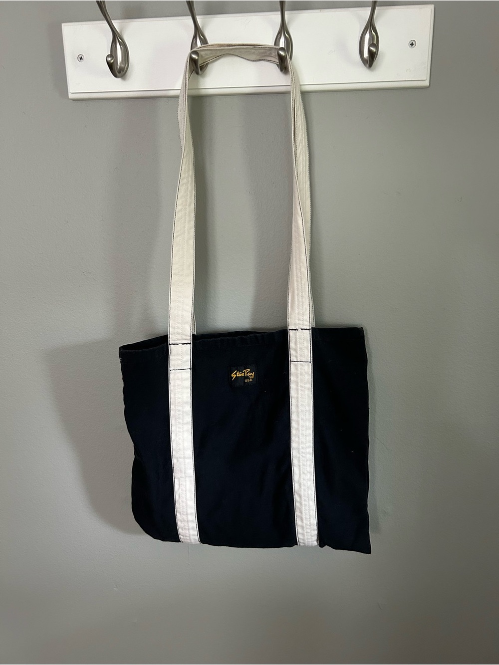 Navy Stan Ray Tote Bag